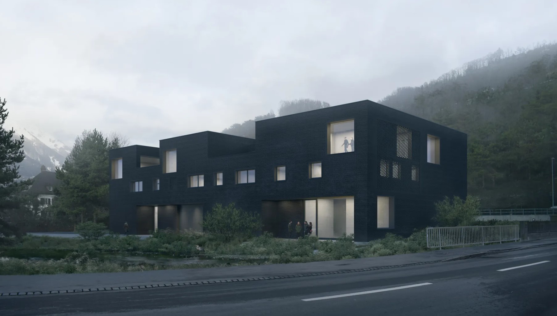 Hochbau Geschäftshaus Schwärzistrasse, Näfels GL